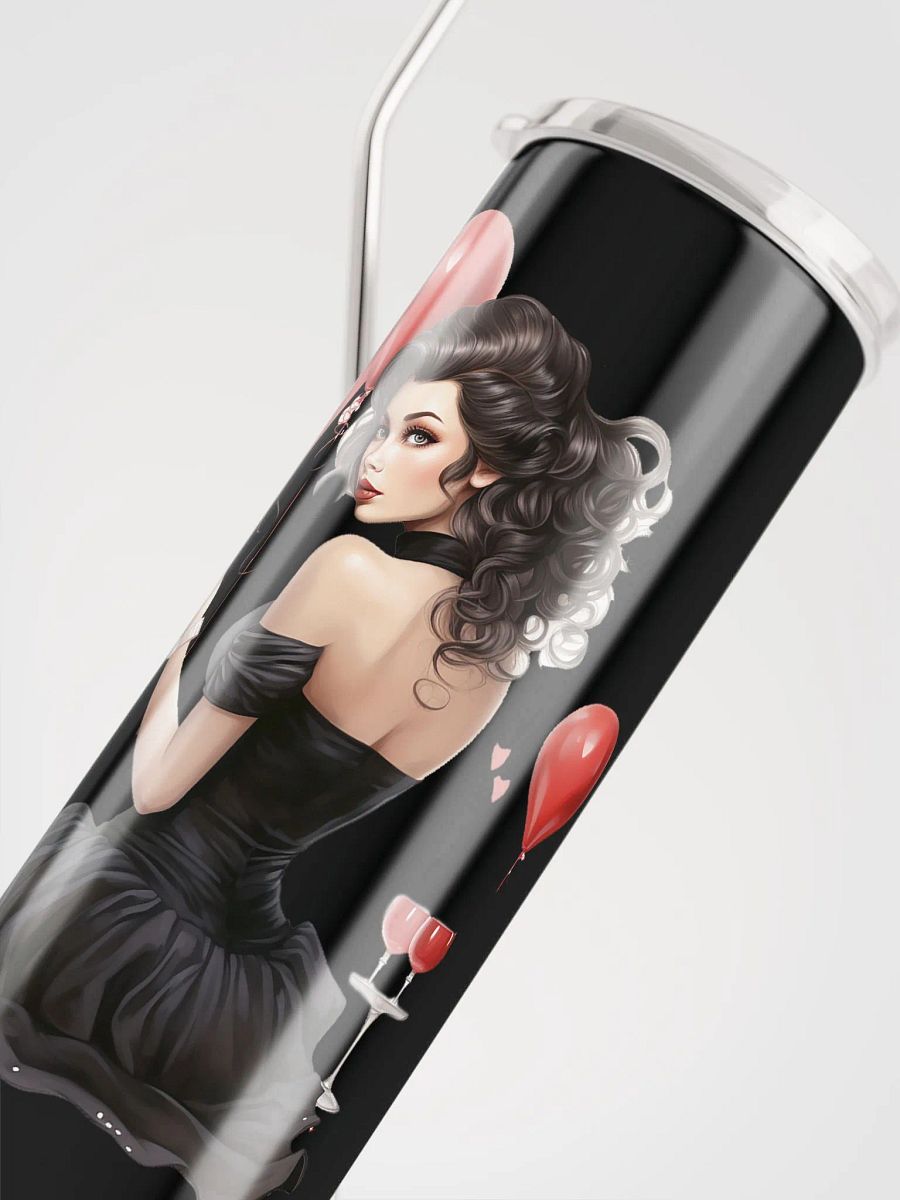 Vintage Valentine Woman Stainless Steel Tumbler: A Timeless Love Gift! product image (5)