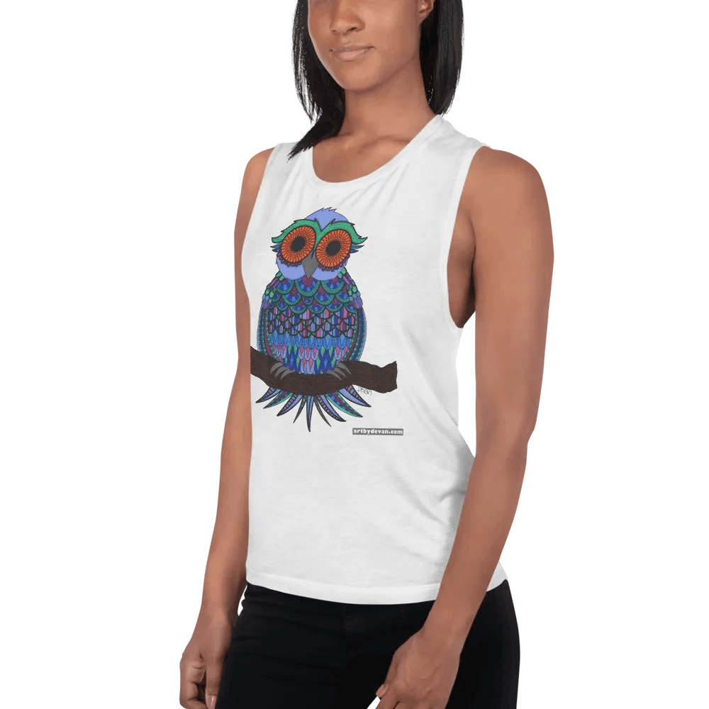 Oddball Owl Tank Top product image (3)