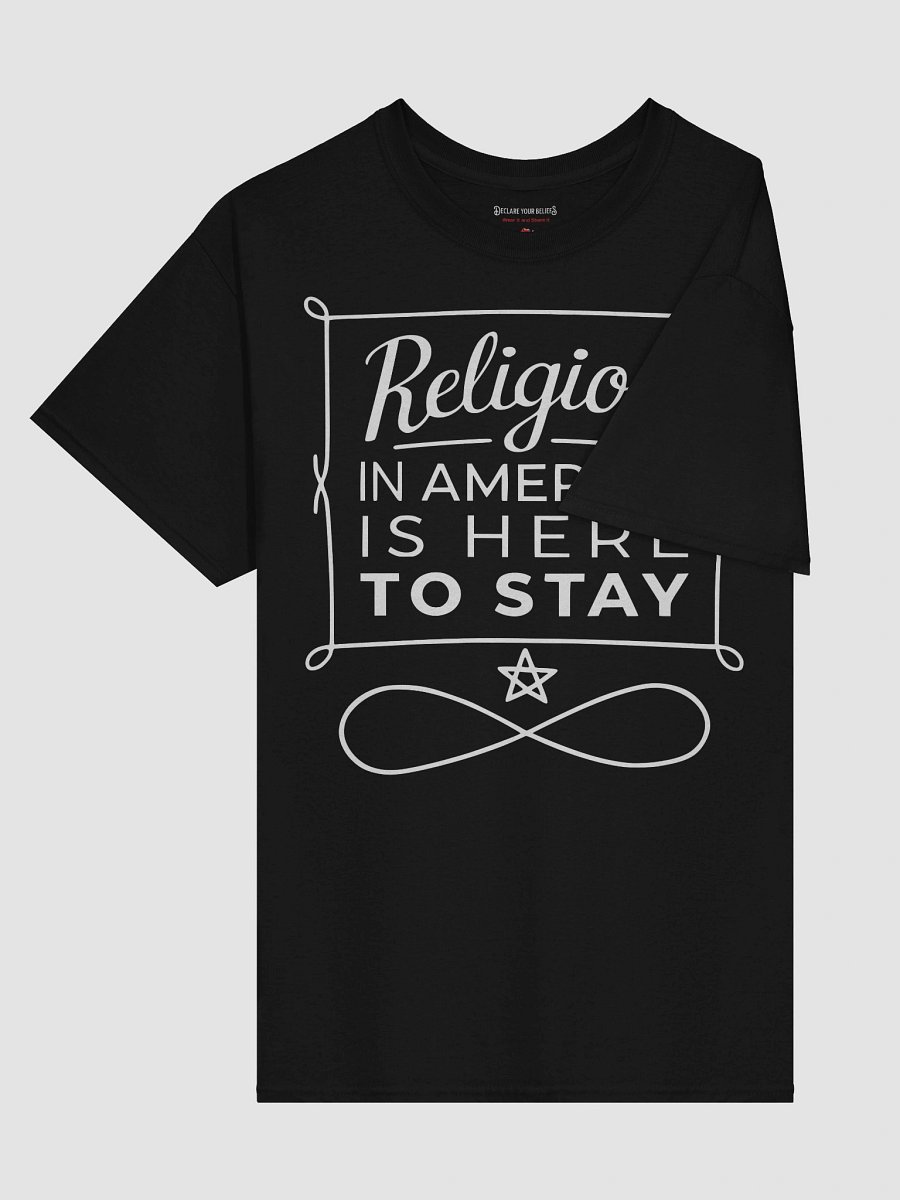 "Religion in America Is Here to Stay" Faith & Freedom Tee - White Ink product image (3)