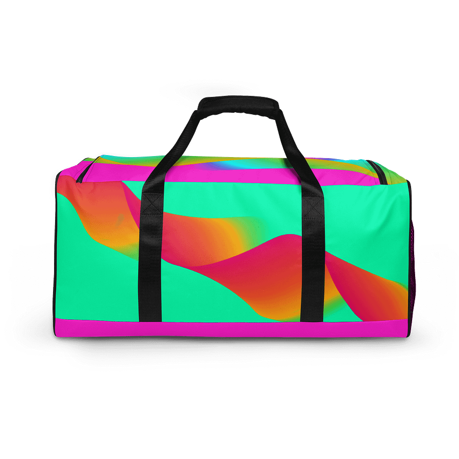 Vibrant Ribbon Waves All-Over Duffle Bag product image (8)