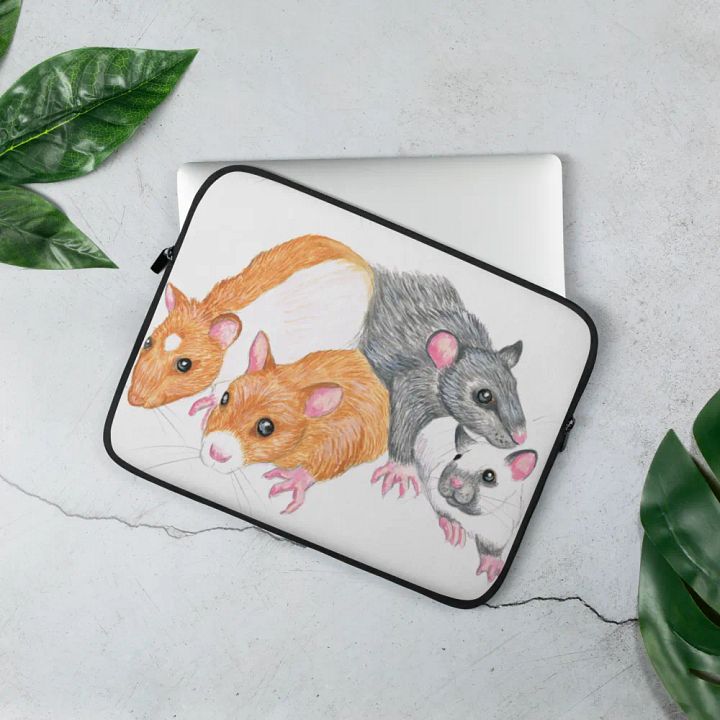 Rat Mischief, laptop sleeve product image (1)