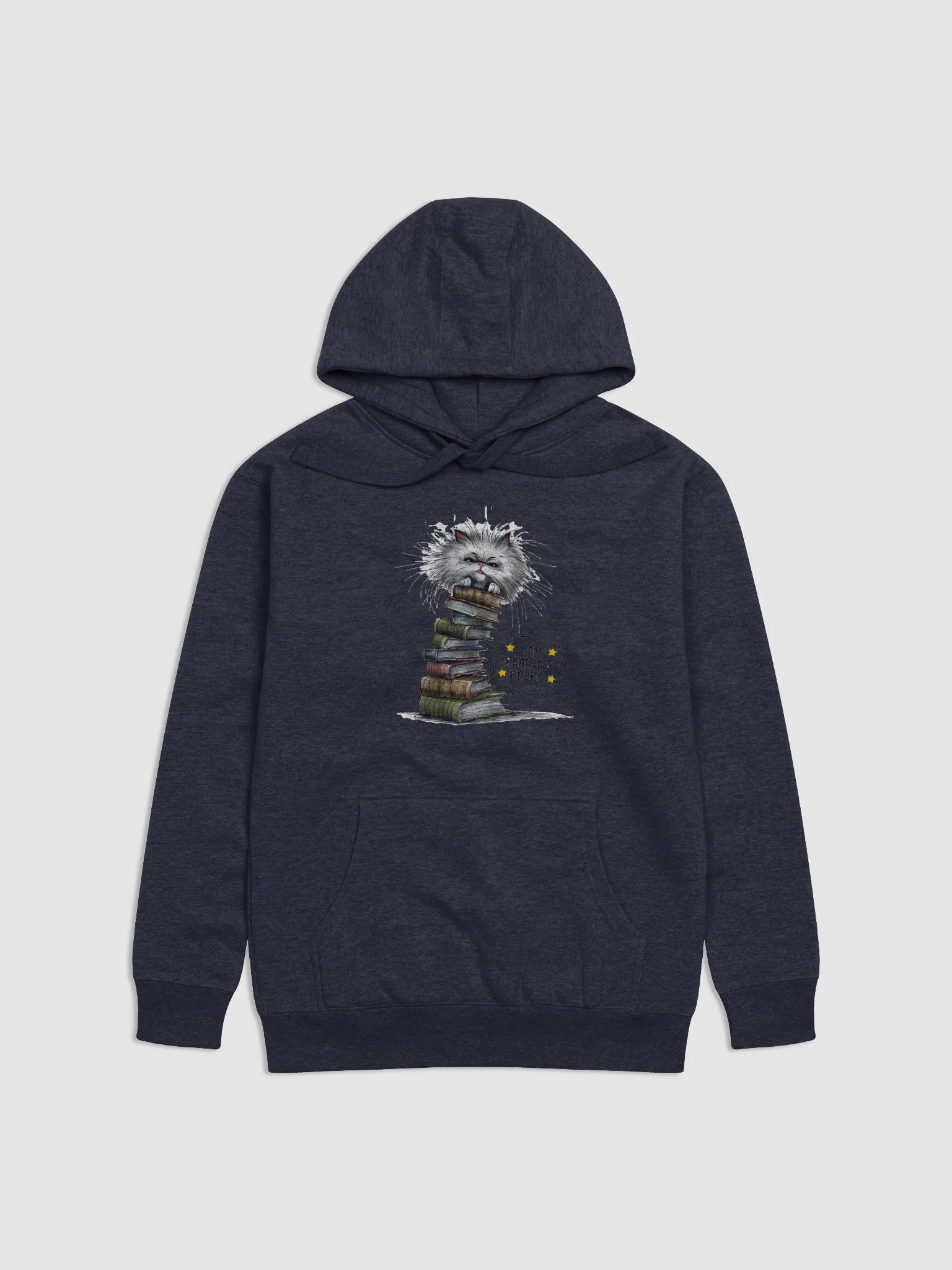 Bookworm Cat Comfort Hoodie product image (3)