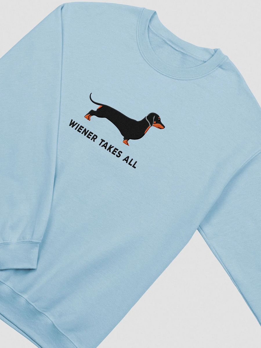 Wiener Takes All Sweatshirt (Embroidered) of a Dachshund product image (5)