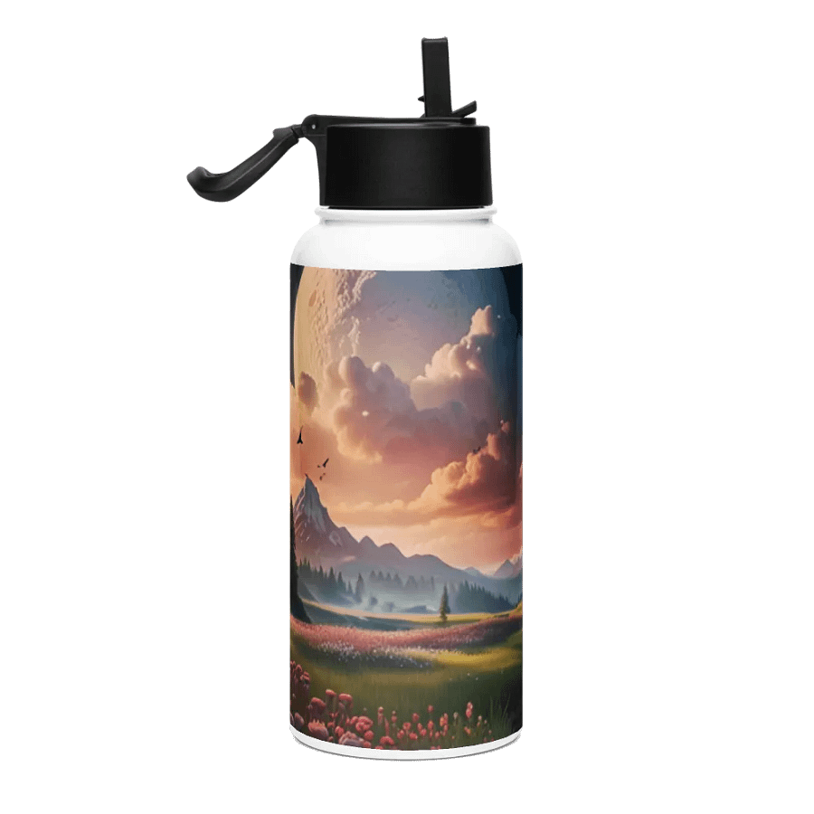 Dream Land Metal Water Bottle with straw product image (4)