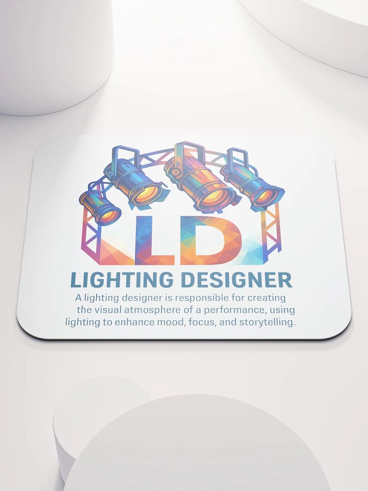 Theatrically Jerry: "LD (Light Designer) Prismatic Series" Mouse Pad product image (2)