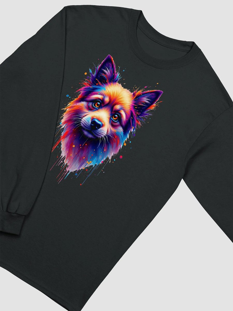 Vibrant Dog Portrait Long Sleeve Tee product image (33)