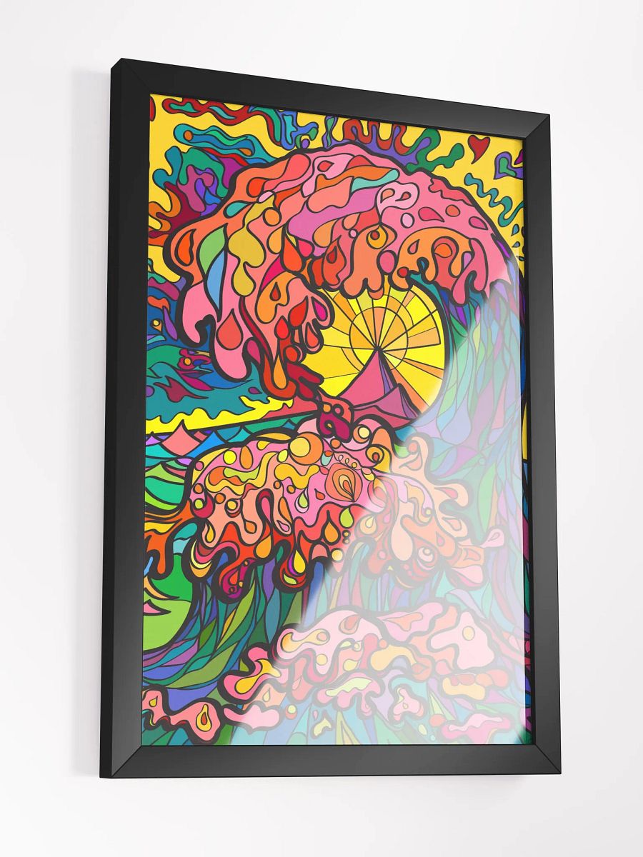 Vibrant Abstract Fusion Framed Poster – Ocean Wave product image (14)