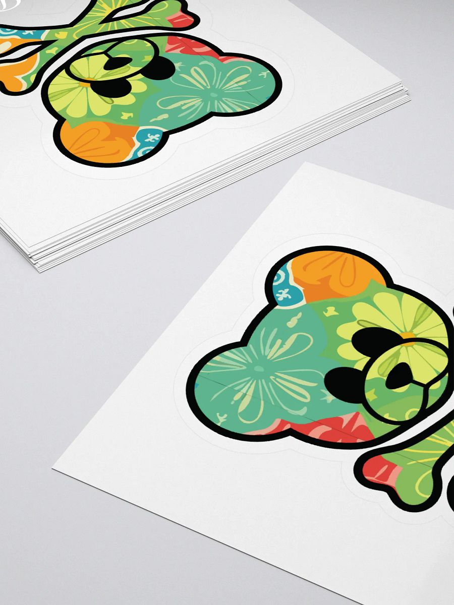 Floral Deady Bear Kiss Cut Stickers product image (4)