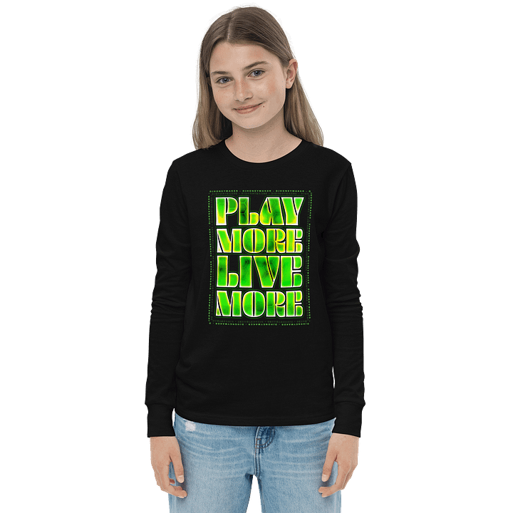 Play More Live More Youth Long Sleeve T-Shirt product image (9)