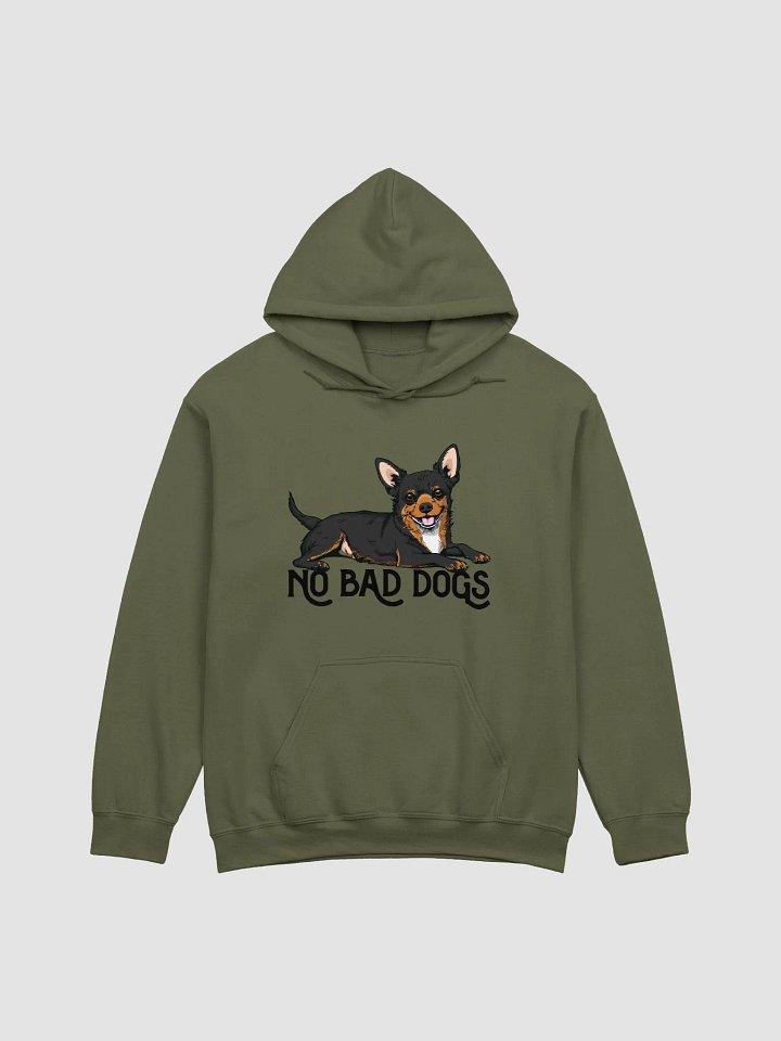 No Bad Dogs Hooded Sweatshirt of a Chihuahua(Tricolor) | Funny Hoodie for Chihuahua Paw-rents product image (1)