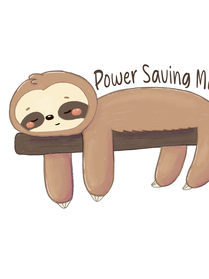 Power Saving Mode Sloth Mental Health product image (1)