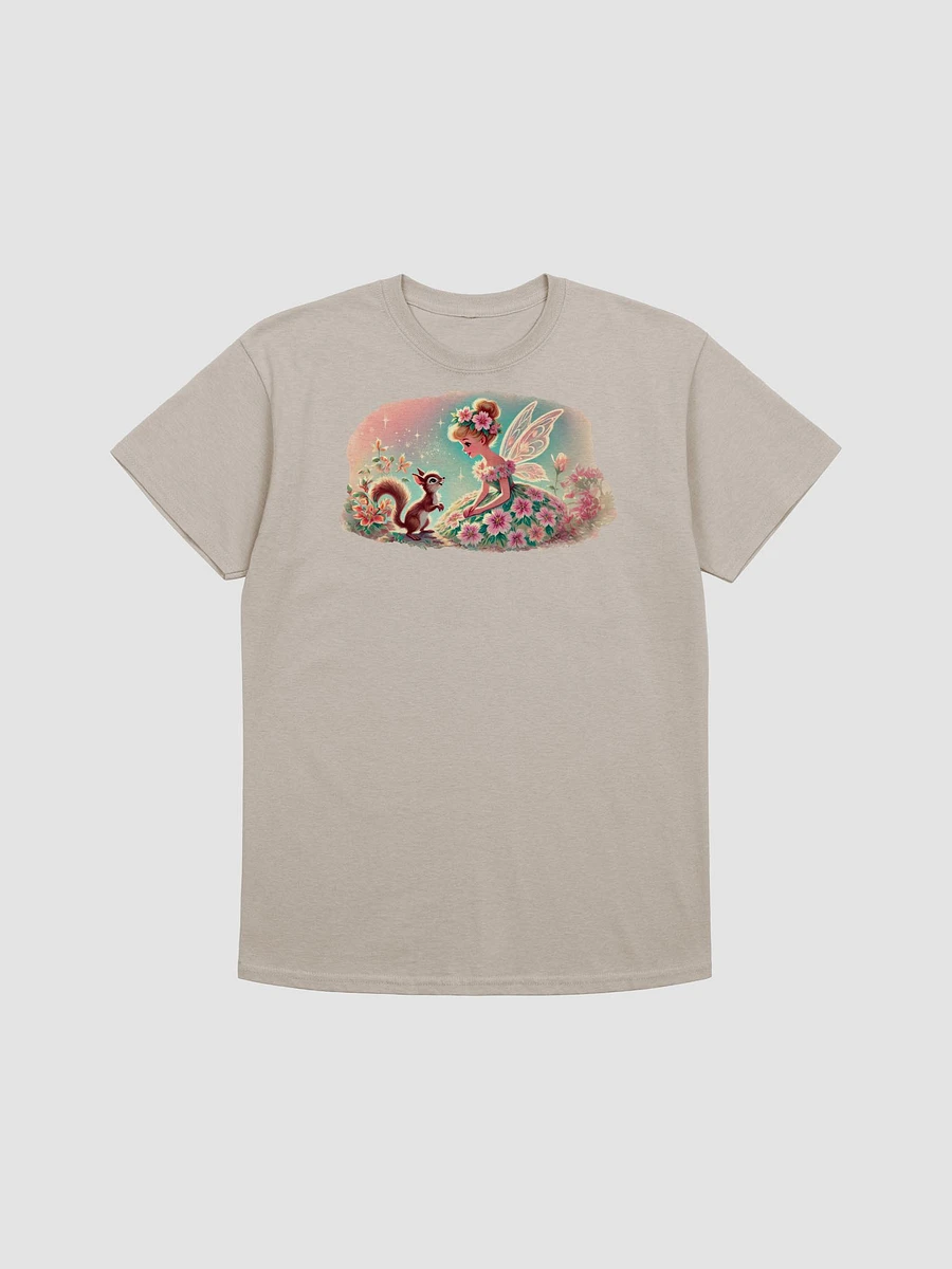 Flower Fairy with Squirrel Adult Unisex T-Shirt product image (14)