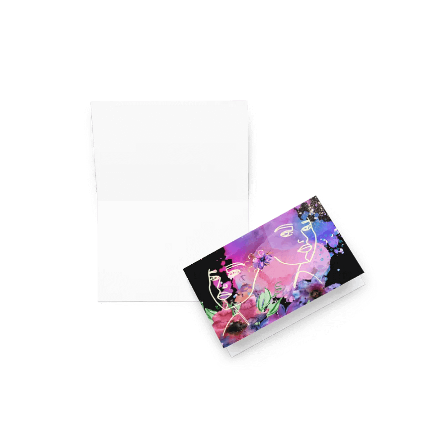 Surreal Faces Greeting Card for best friends product image (7)