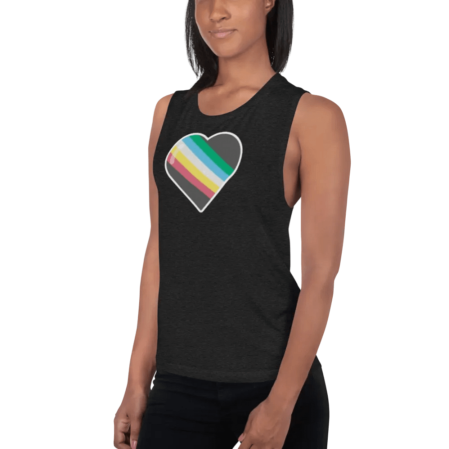 Disability Pride Fitted Muscle Tank product image (18)