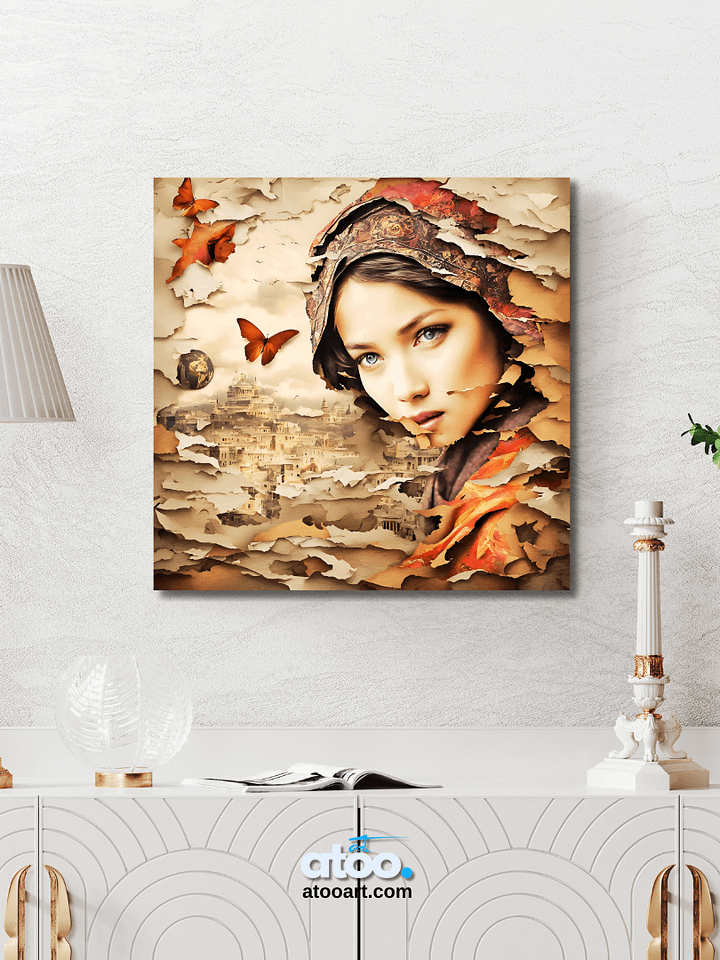 Paper Collection | Tribute to Princess Boudica | Canvas Art Painting product image (2)