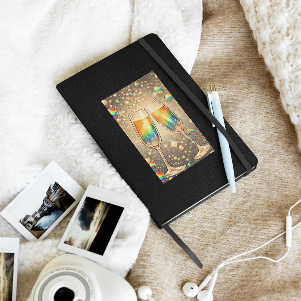 Rainbow Champagne Celebration Journal / Guestbook - BLACK product image (10)