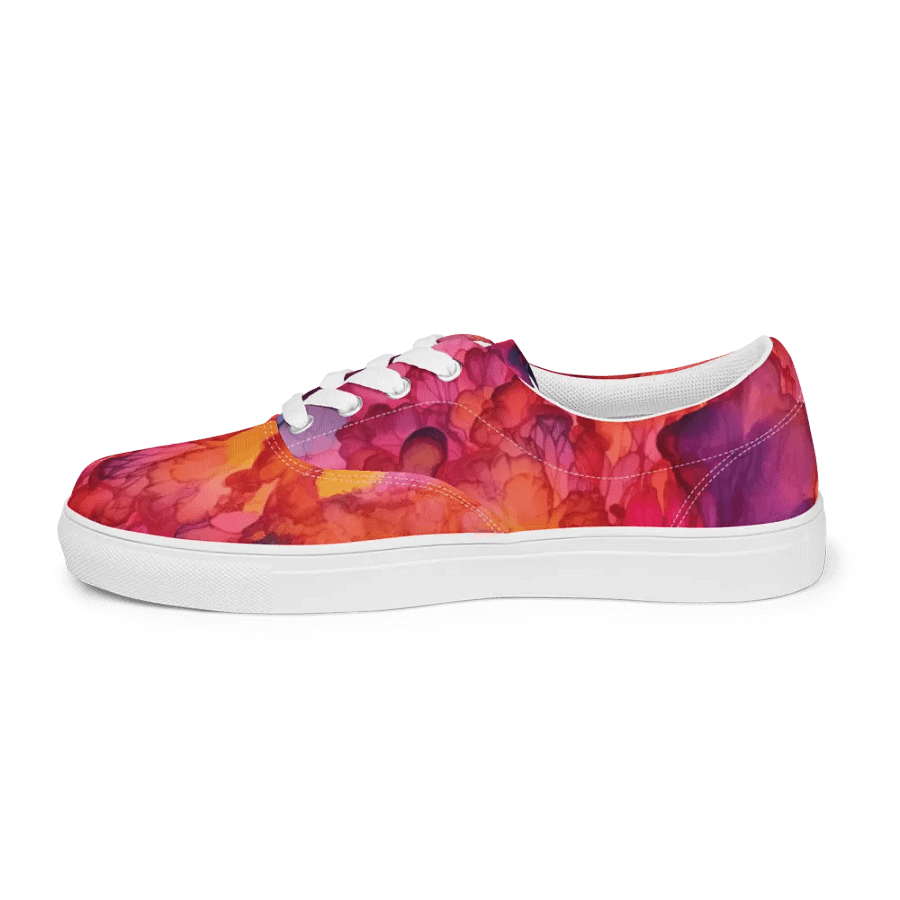 Red Jazz Lace Up Canvas Shoes product image (3)