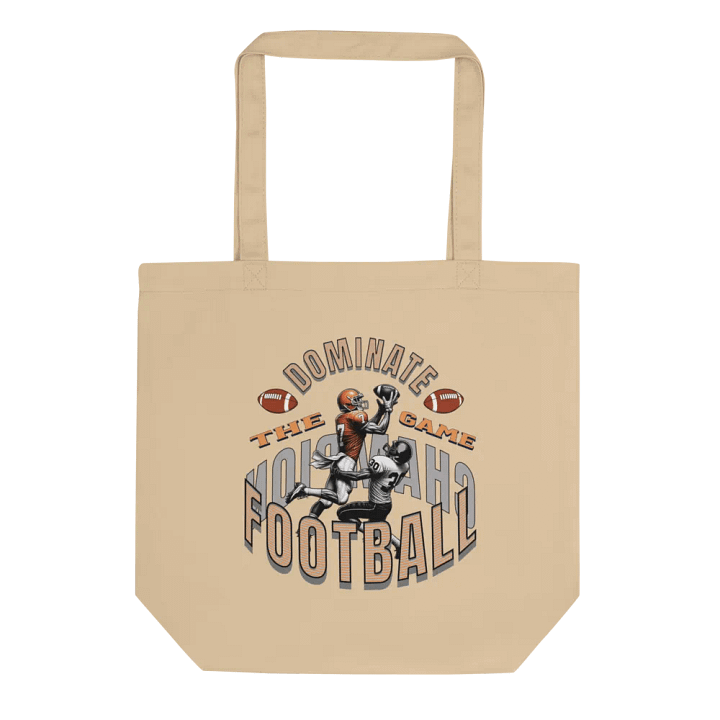 Dominate The Game Football Champion Organic Cotton Tote Bag product image (1)