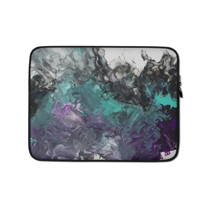 Acrylic Pour Printed Laptop Sleeve - Original FCCA Design product image (1)