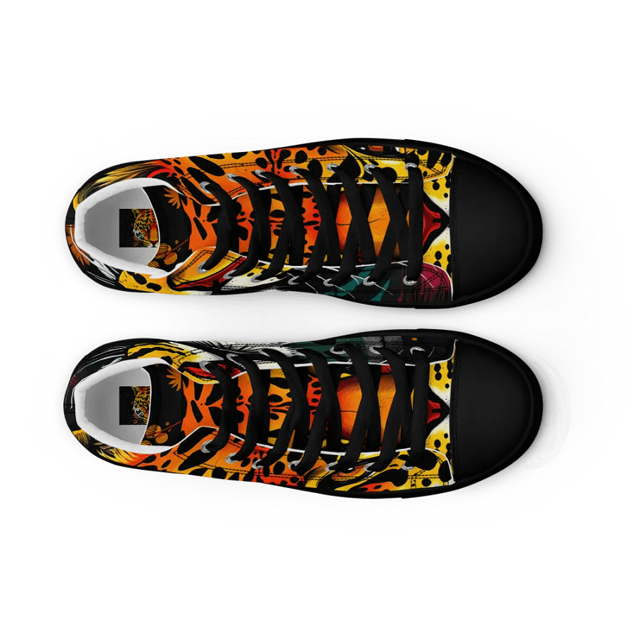 women's retro leopard canvas high tops product image (9)