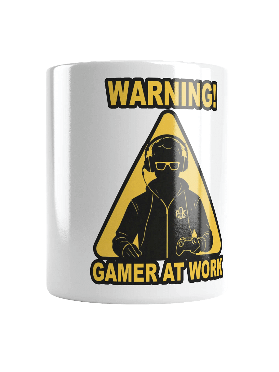 White Mug - Warning! Gamer at Work product image (1)