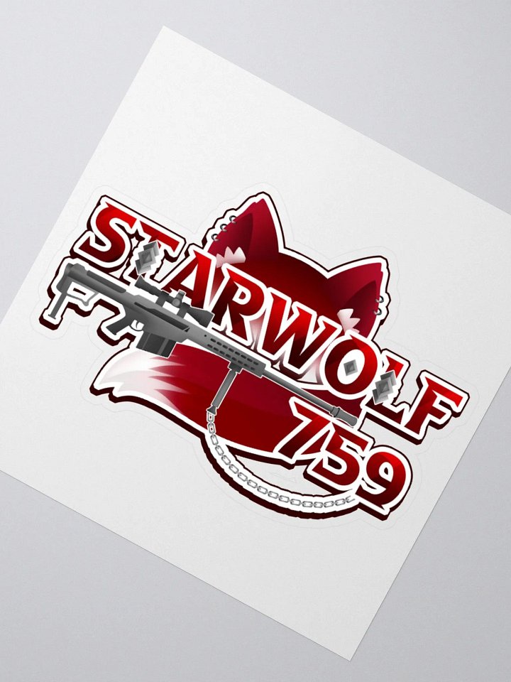 StarWolf759 logo kiss cut sticker product image (2)