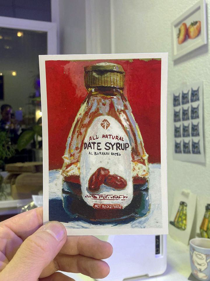 Date Syrup postcard product image (1)
