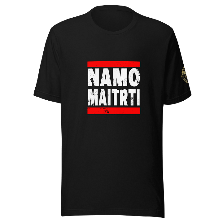 Namo Maitri Distressed Text Tee product image (1)