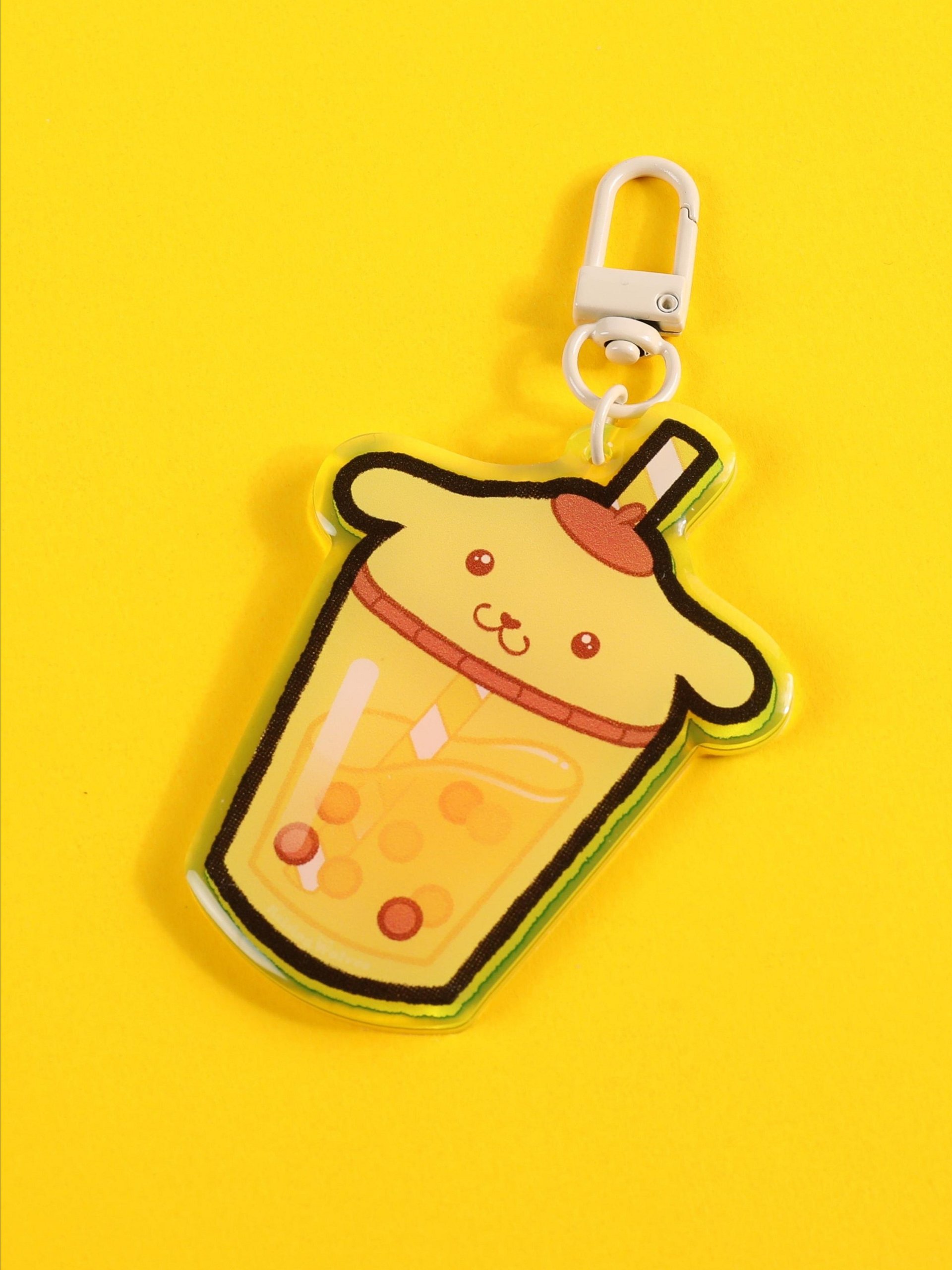 Pompompurin Boba Friends Keychain product image (1)