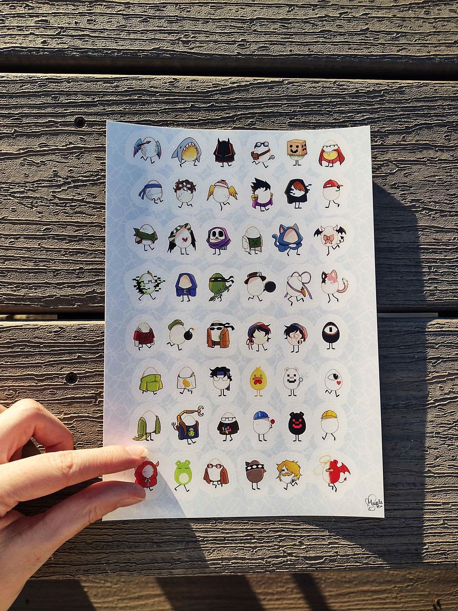 So many eggs! Sticker Sheet product image (4)