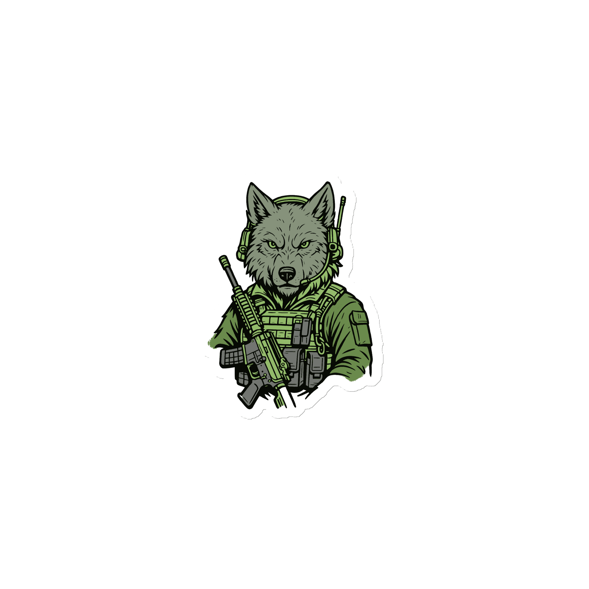 TACTICAL WOLF MAGNET product image (1)