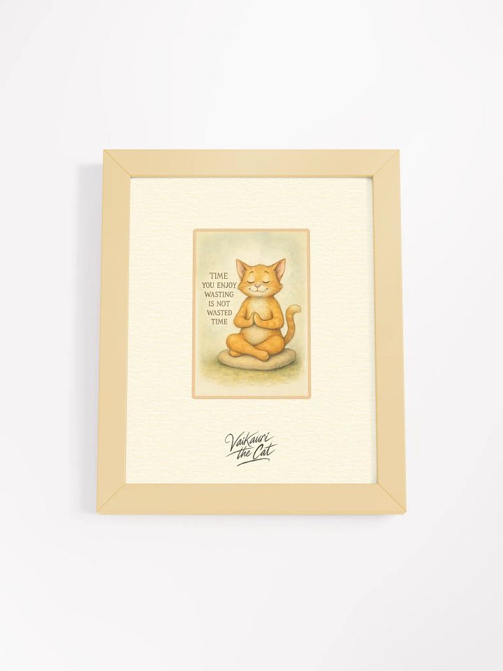 Vaikauri Cat Framed Matte Artprint product image (2)