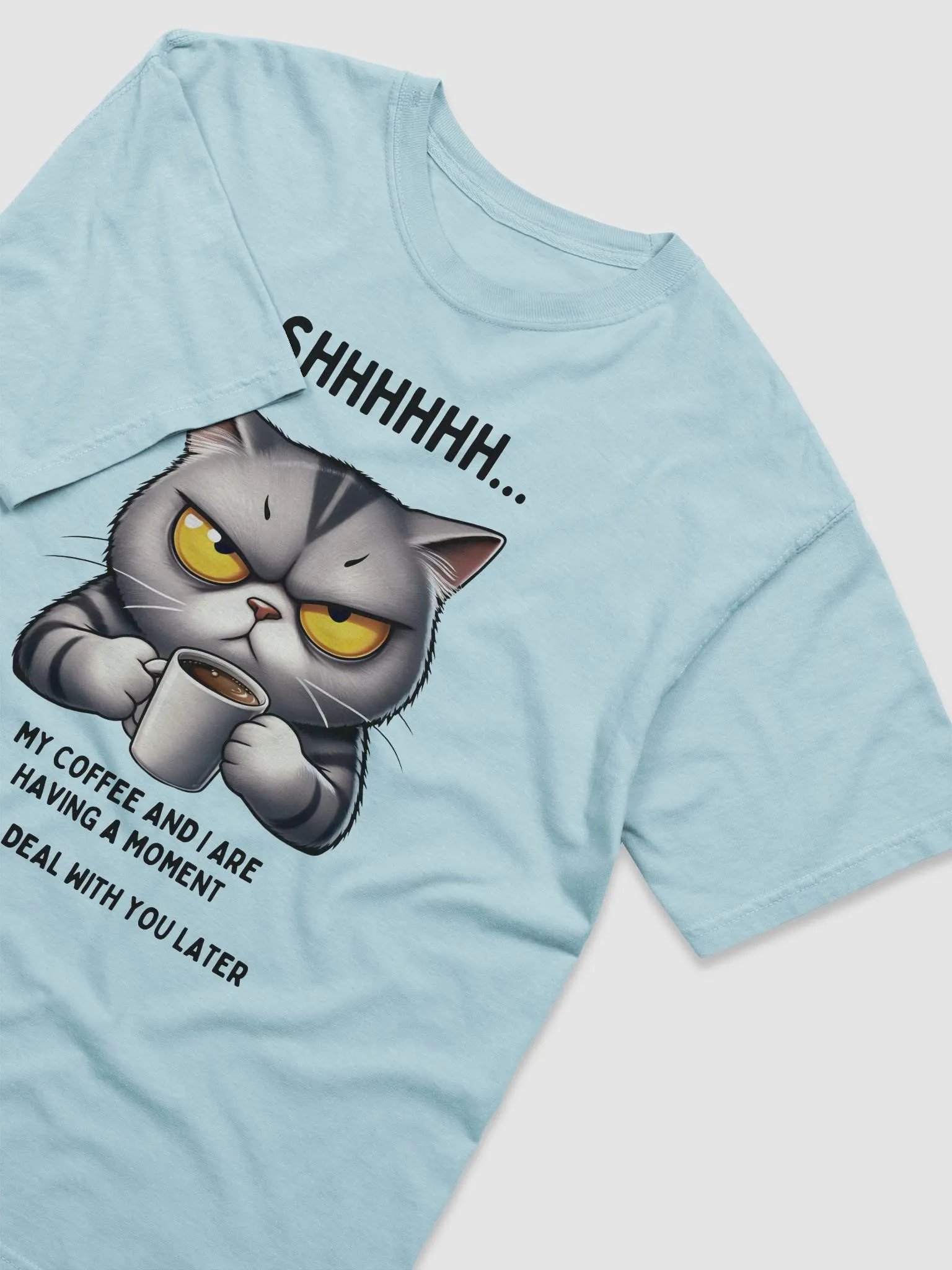 SHHHHHH My Coffee and I Are Having a Moment. I Will Deal with You Later T-shirt product image (1)