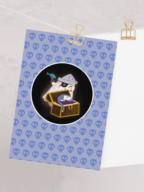 Little Ghost Pirate & Cat - Greeting Card product image (4)