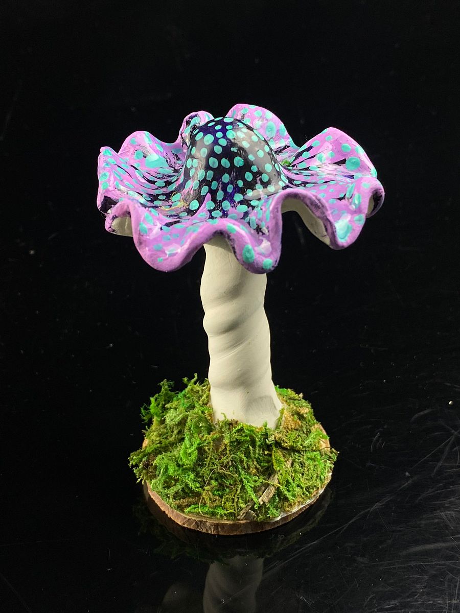Purple and Teal Mushroom product image (1)