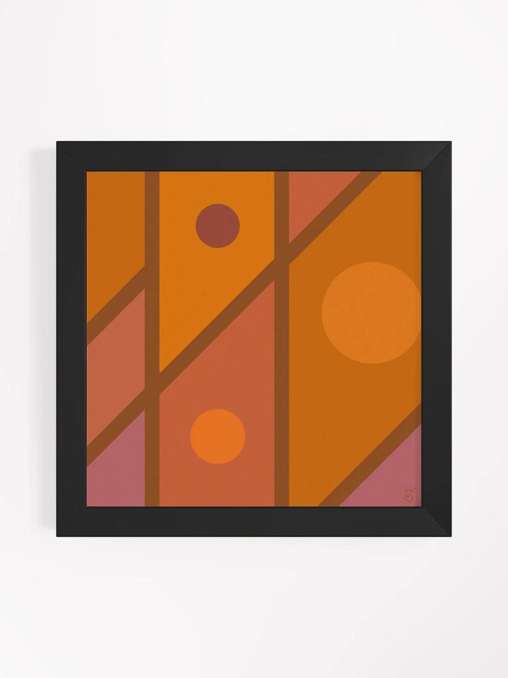 Geometric Harmony Framed Poster - Abstract Composition No. 2 product image (3)