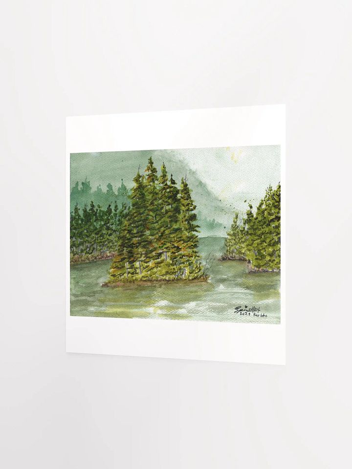 Rice Lake Watercolor Print product image (3)