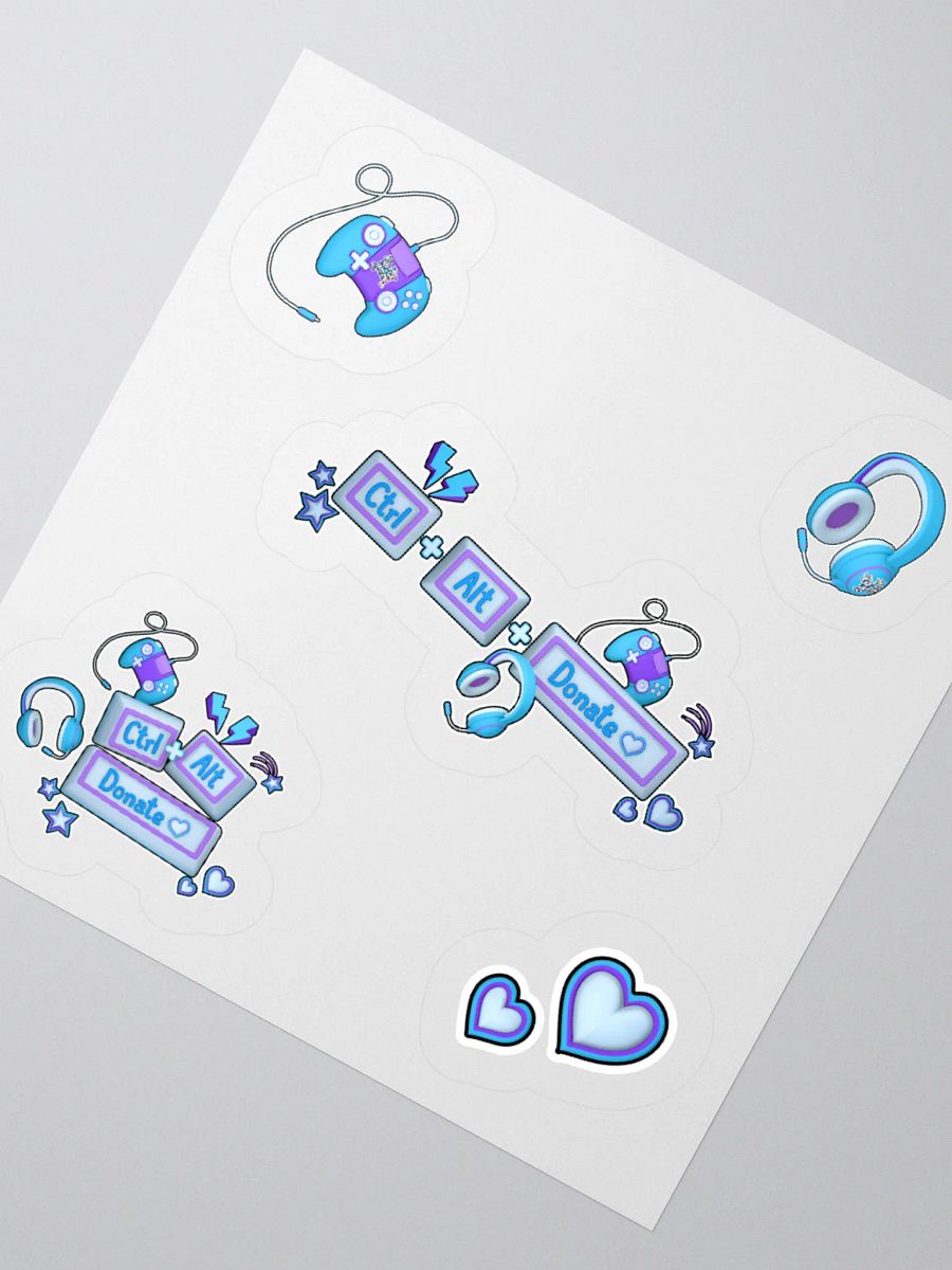 CTRL ALT Donate 2025 - Sticker Pack (Blue) product image (1)