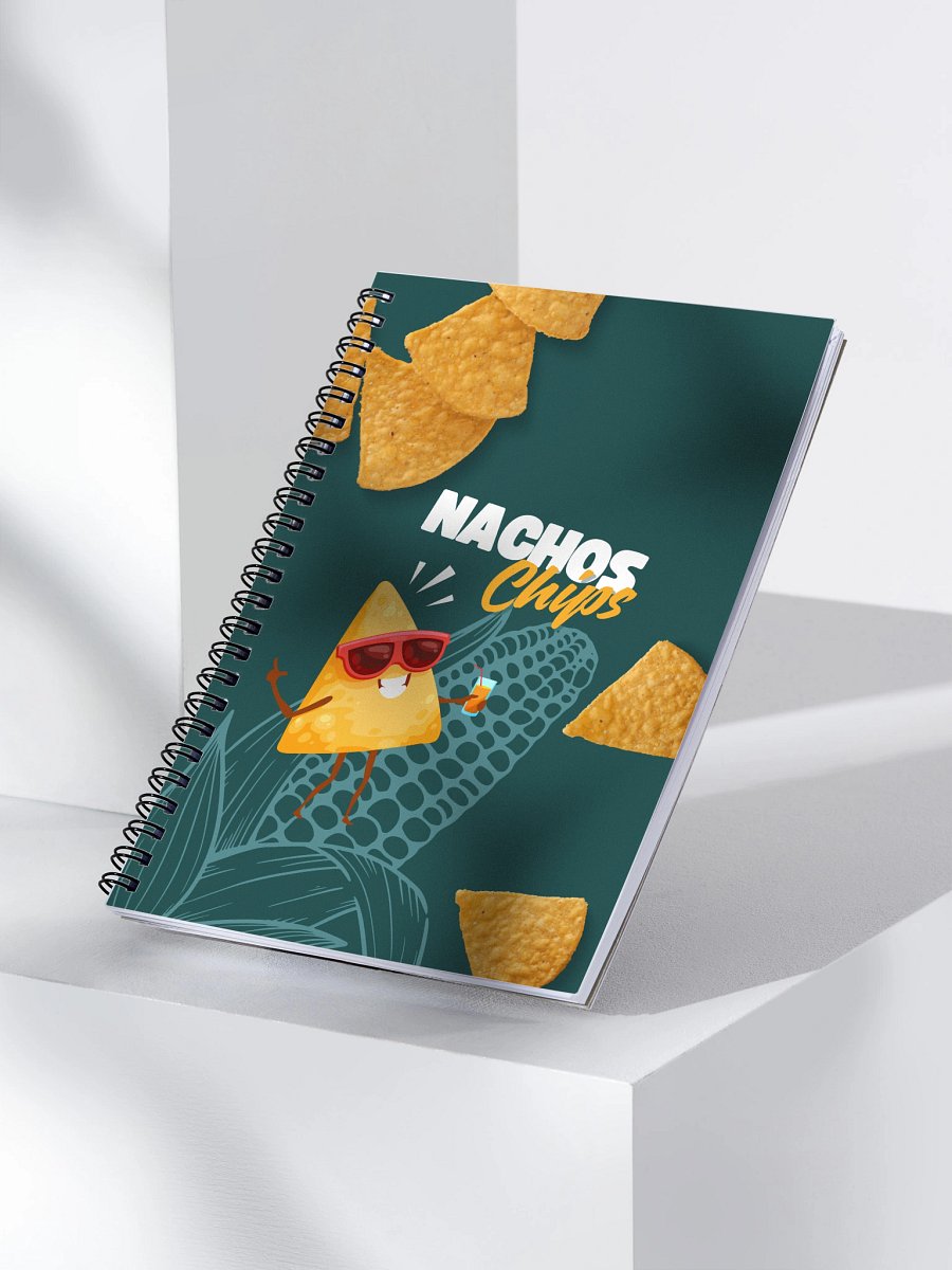 Nacho Chip Character Spiral Notebook product image (3)