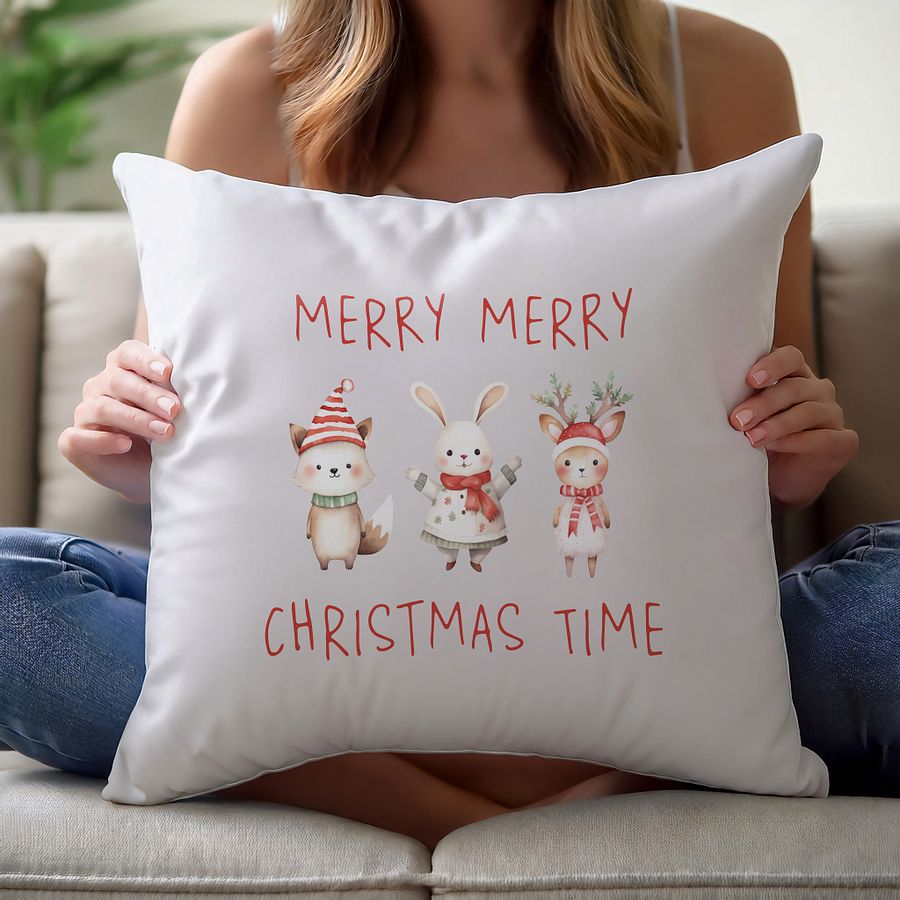 Festive Winter Friends Premium Pillow product image (4)