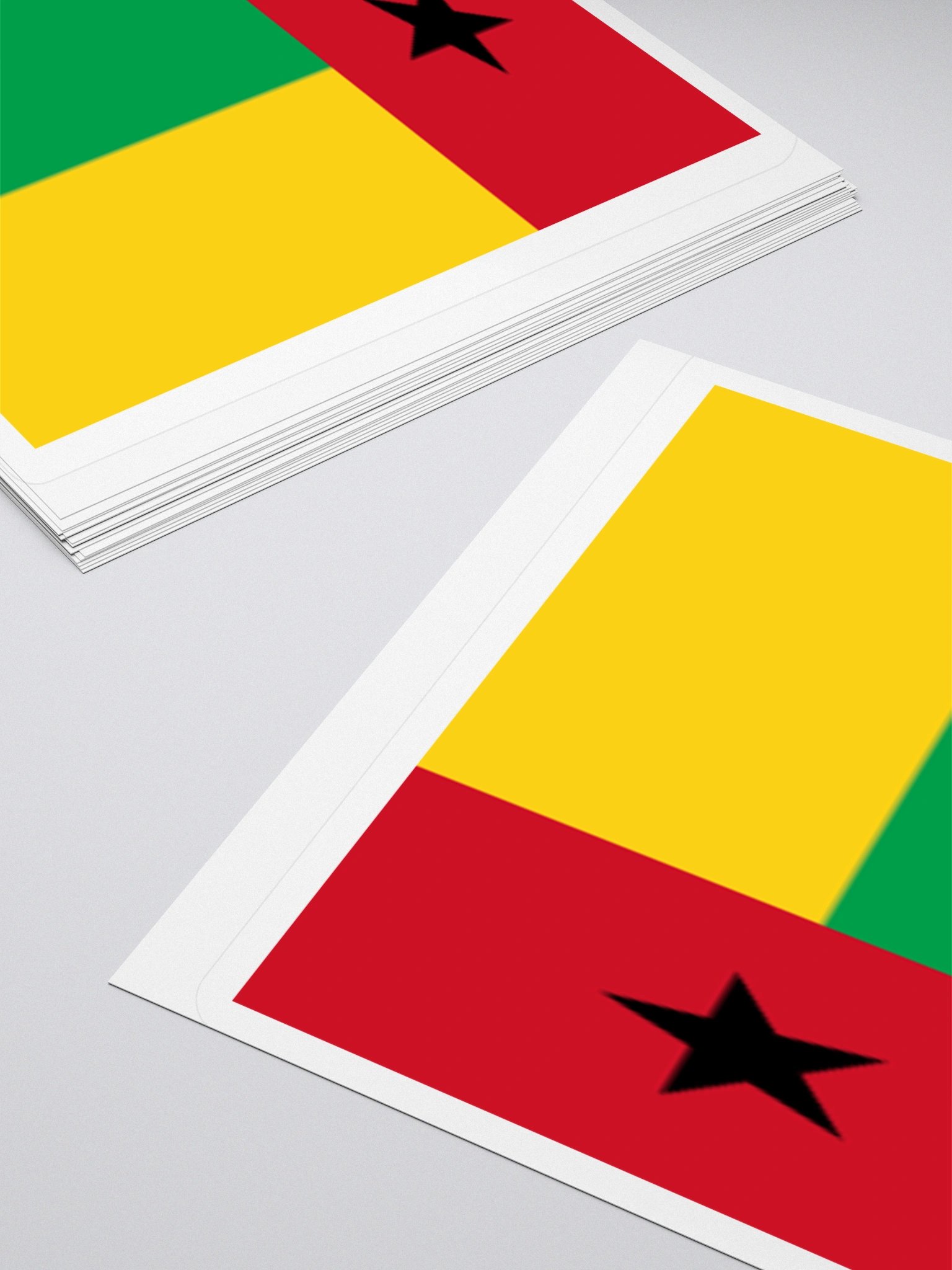 Guinea-Bissau Flag Sticker | Black Star Design | Durable Vinyl | 3 Sizes product image (10)