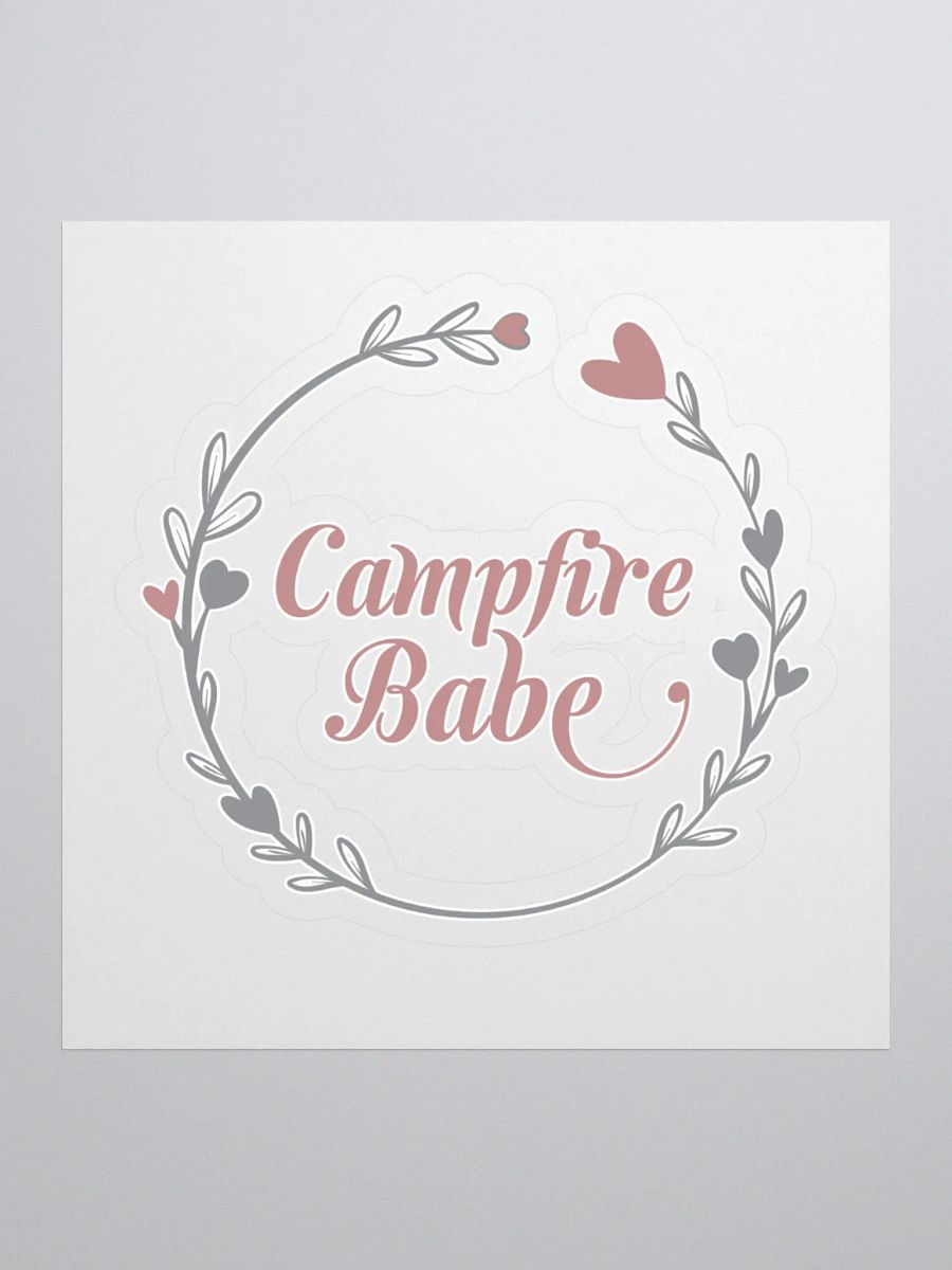 Campfire Babe Floral Wreath Stickers product image (1)