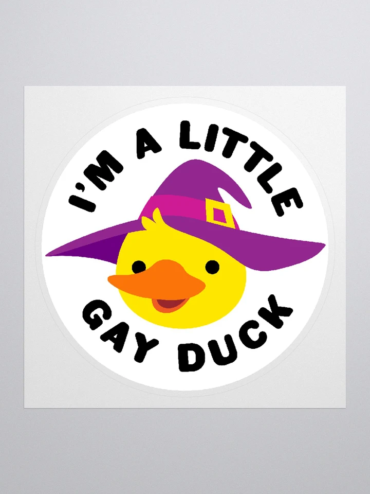 Little Gay Duck Sticker product image (1)