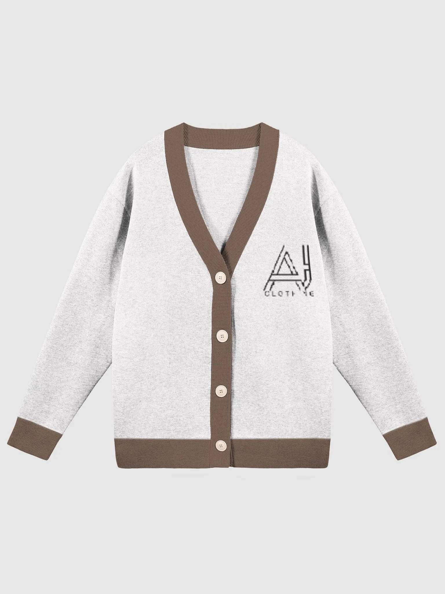 AJ Ladies Cardigan White Coffee product image (2)