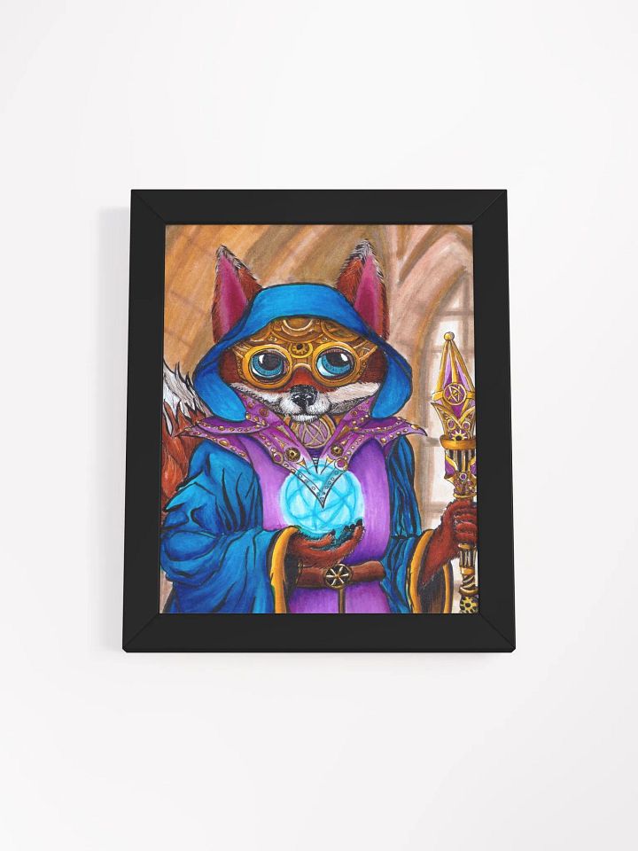 Steampunk Wizard Fox Framed Print product image (1)