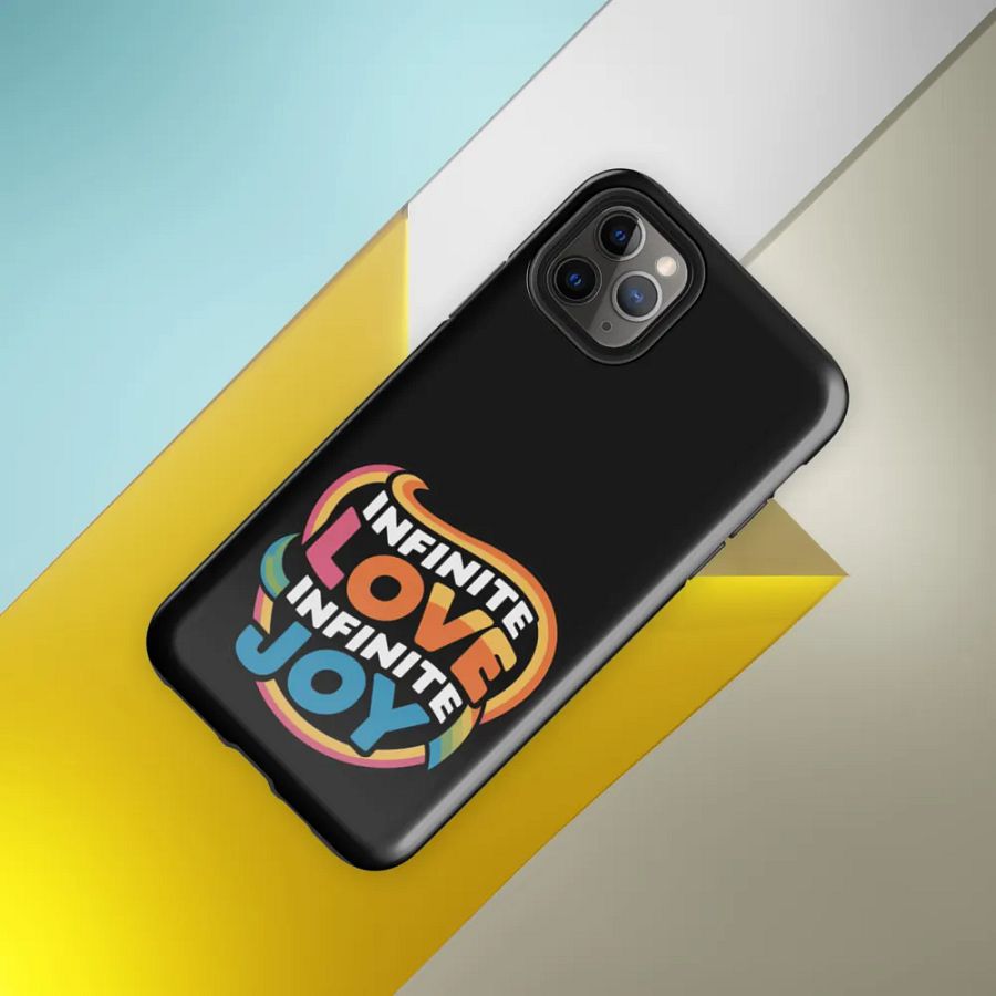 Infinite Love Infinite Joy Tough Case for Iphone (Black) product image (8)