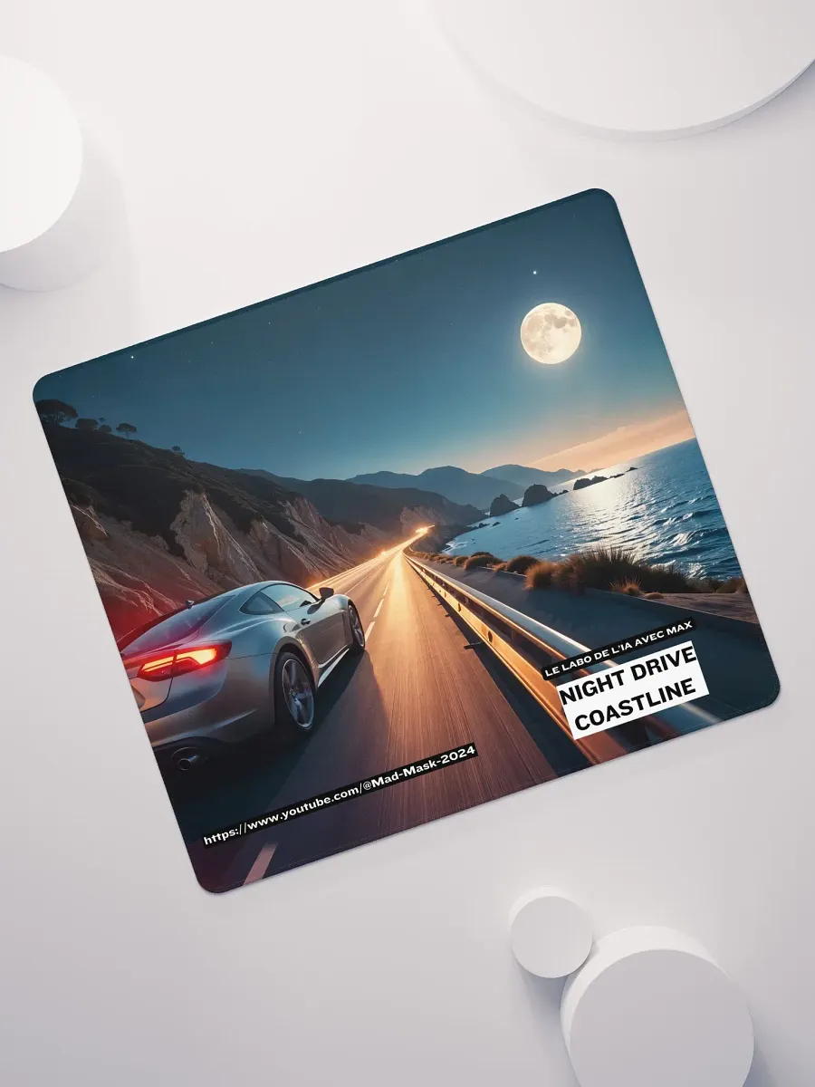 Mouse Pad Gaming Night Drive Coastline product image (7)