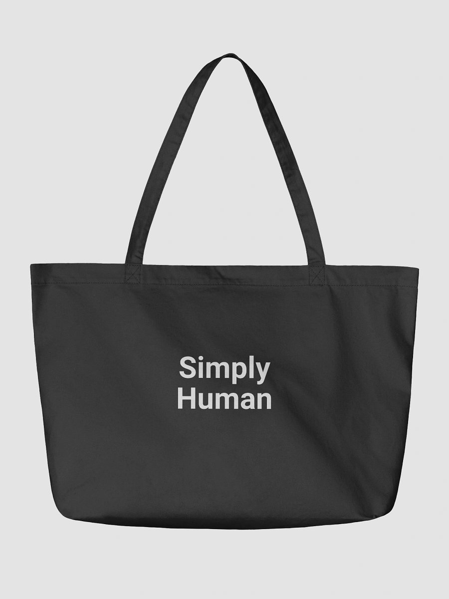 “Simply Human” My Vibe Black Tote Bag product image (2)