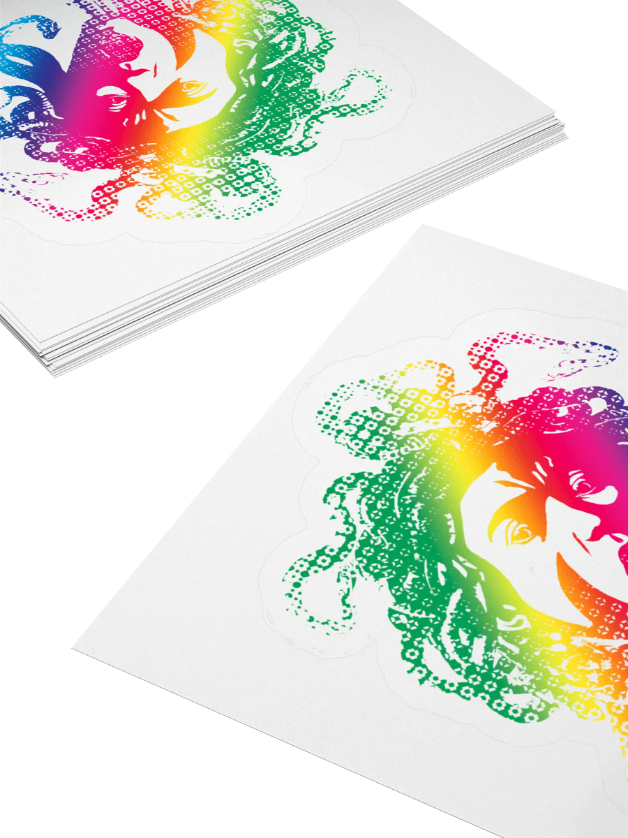 Sticker - Rainbow Medusa (transparent background) product image (4)