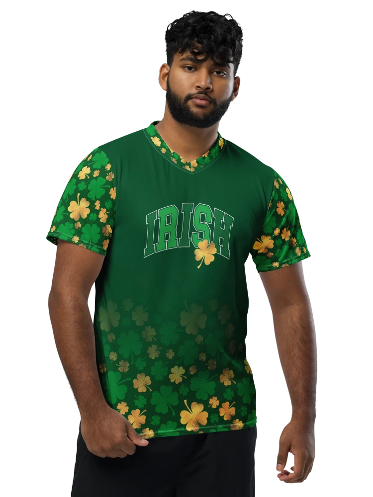 Irish ☘️ All-Over Print Recycled Unisex Sports Jersey product image (4)